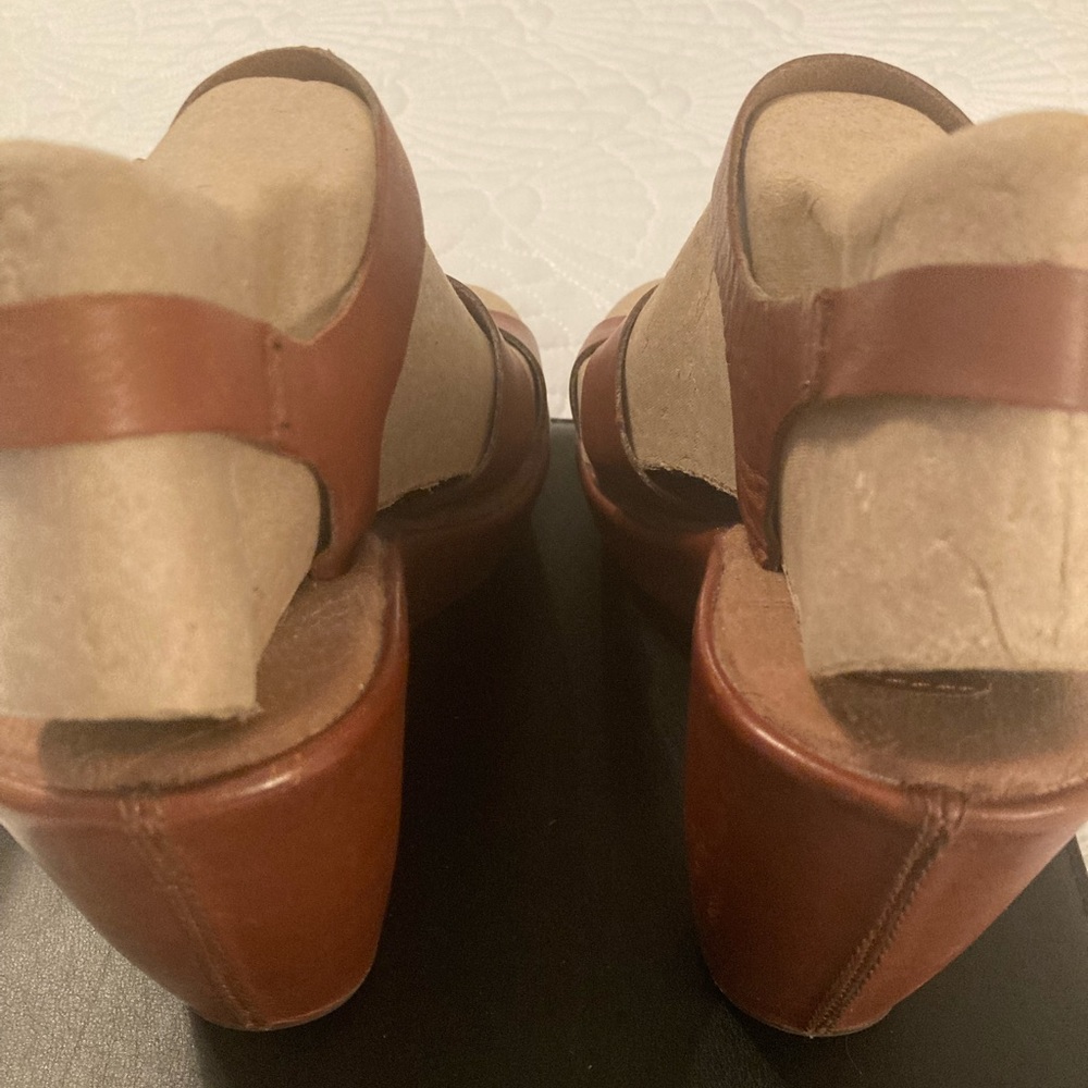 Kork Ease Brown Leather Wedge 8 - Picture 7 of 7